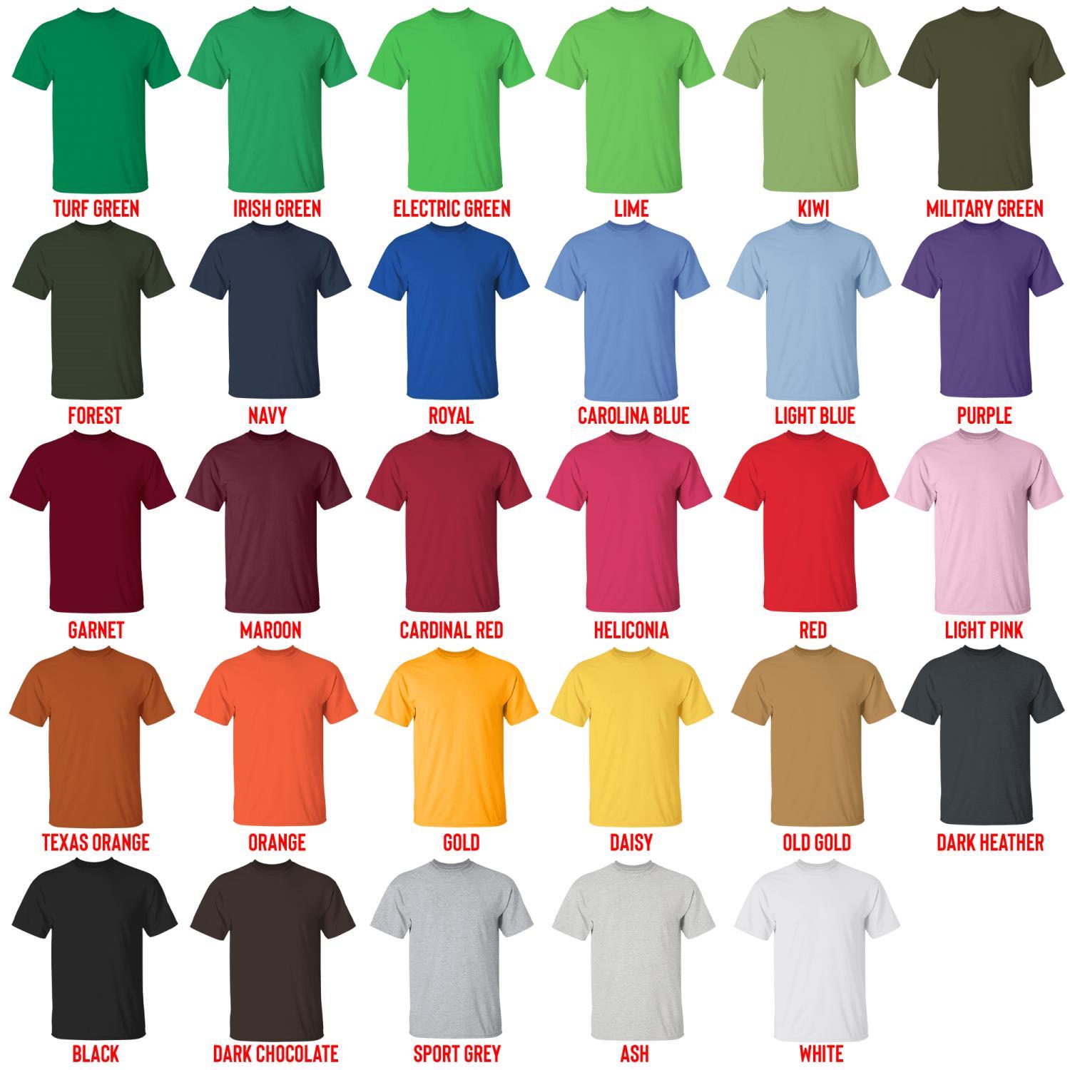 t shirt color chart - Pierce The Veil UK Store