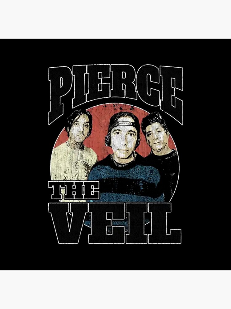 Pierce The Veil 90s Rock Vintage Band Throw Pillow - Image 2