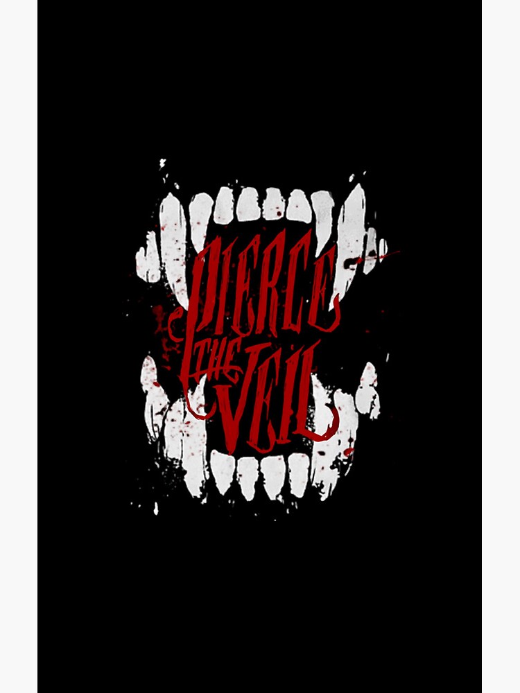 Pierce The Veil Band Logo Red Shower Curtain - Image 2