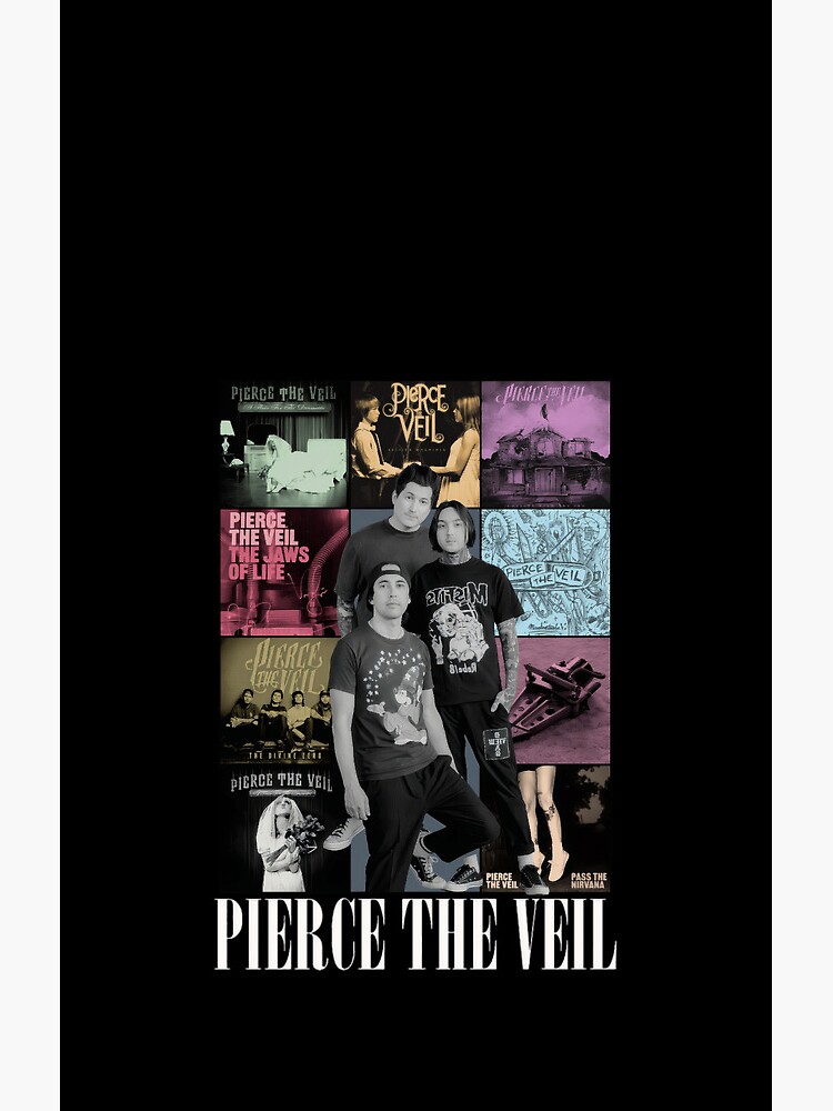 New Design Band Pierce The Veil Vintage 90s Rock Music Shower Curtain - Image 2