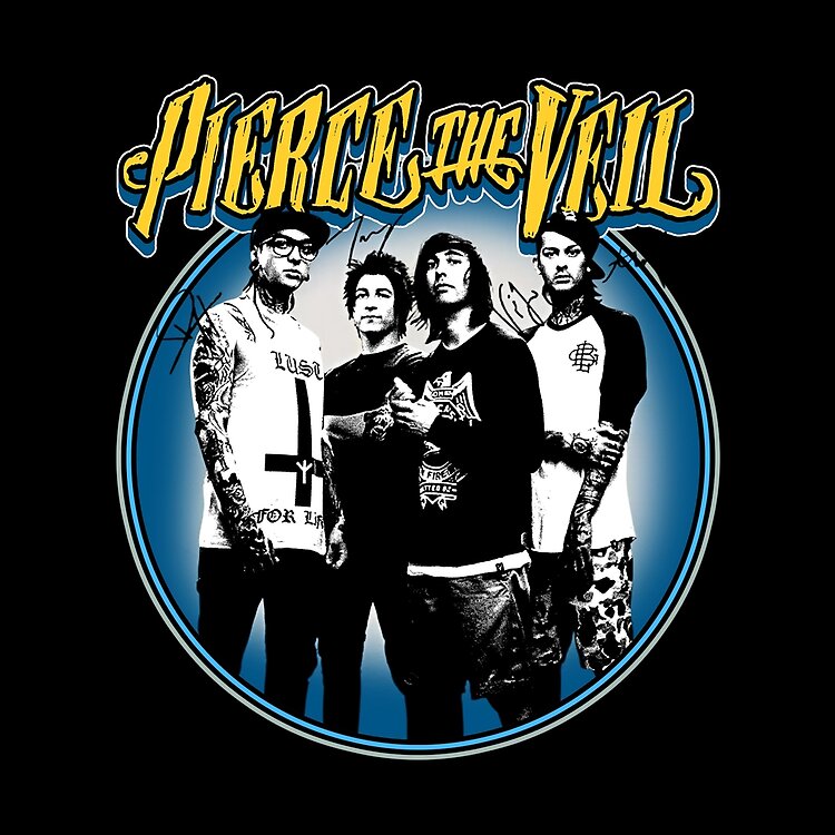 Retro Style Pierce The Veil Band Tote Bag - Image 2
