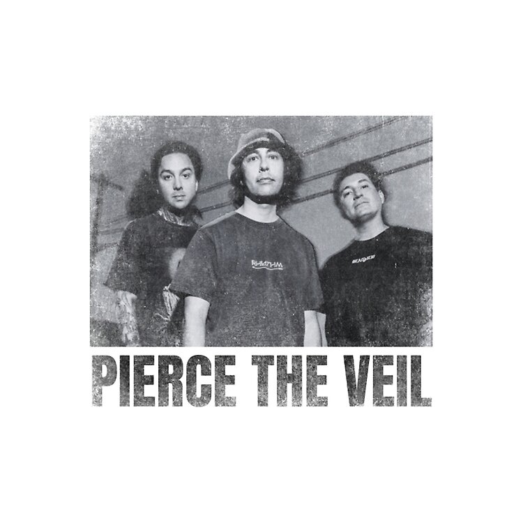Pierce The Veil Simple Urban Black And White Tote Bag - Image 2