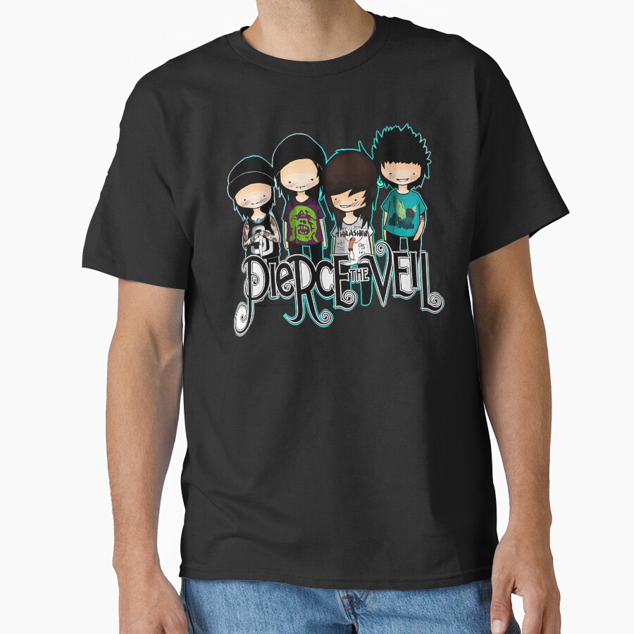 Pierce The Veil Members Chibi Design T-shirt - Image 2