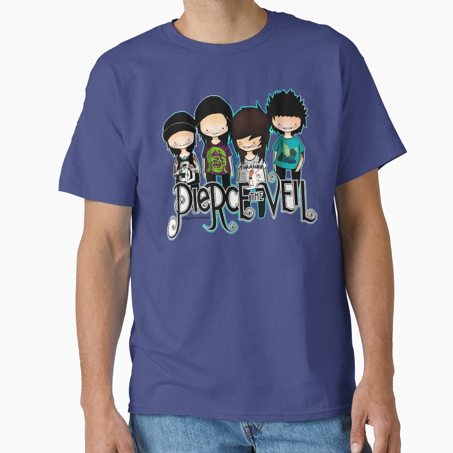 Pierce The Veil Members Chibi Design T-shirt - Image 4