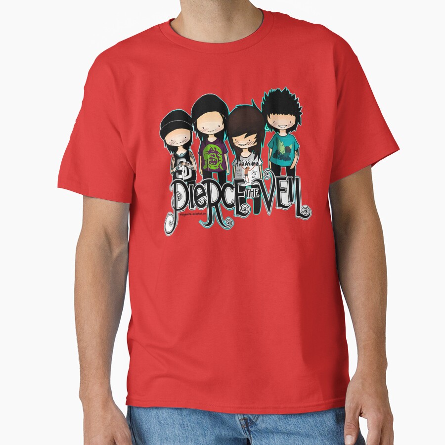 Pierce The Veil Members Chibi Design T-shirt - Image 5