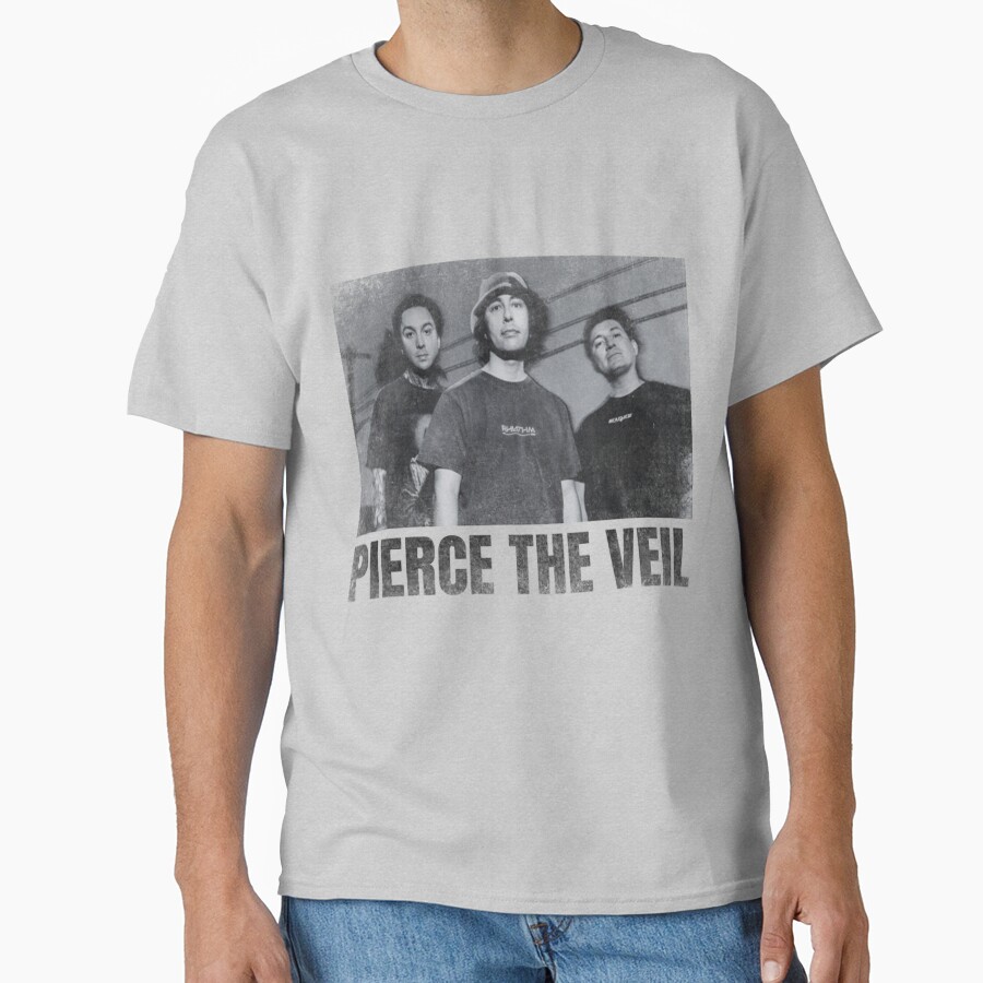 Pierce The Veil Simple Urban Black And White T-shirt - Image 3