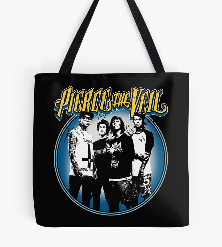 Retro Style Pierce The Veil Band Tote Bag