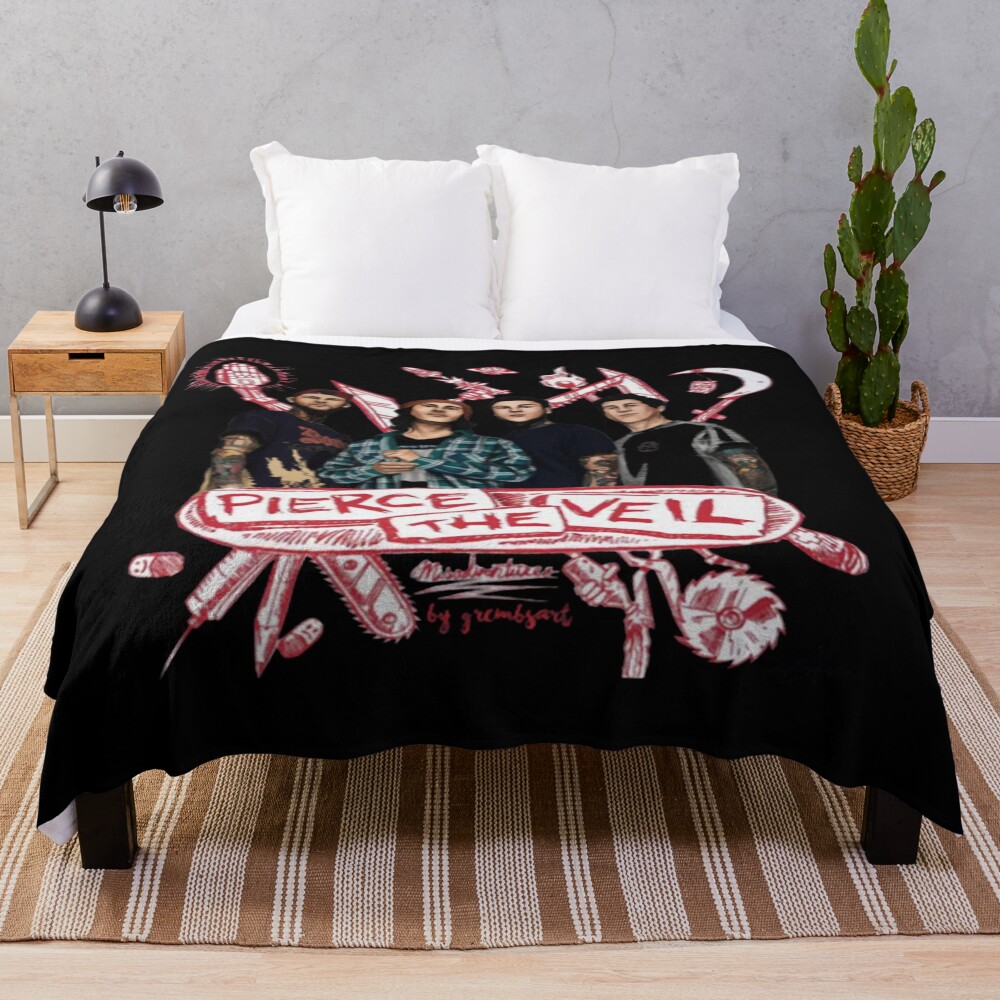 Hot Design Band Pierce The Veil Colorful Throw Blanket