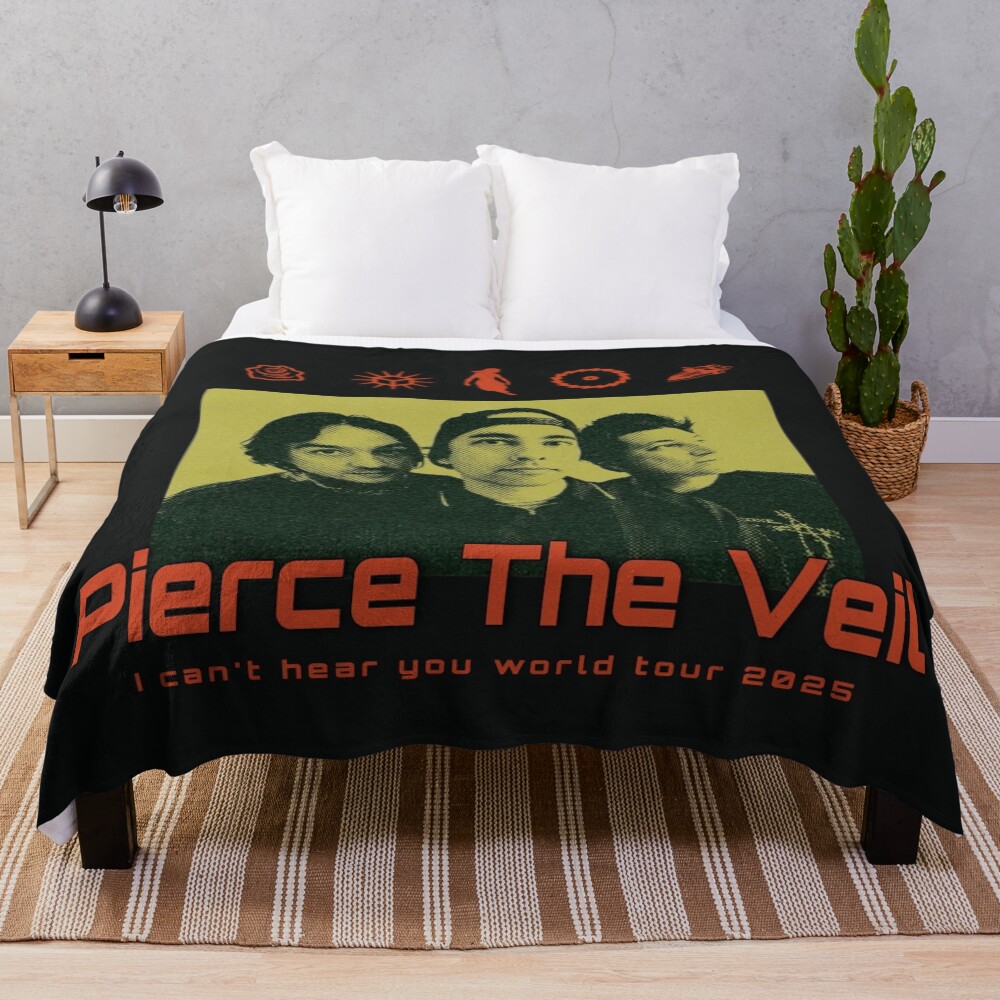 Pierce The Veil I Can Hear You World Tour Throw Blanket
