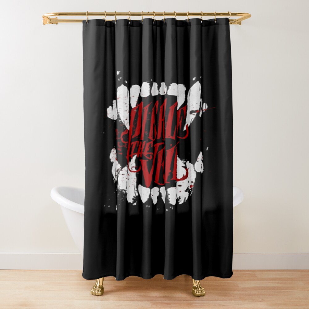 Pierce The Veil Band Logo Red Shower Curtain