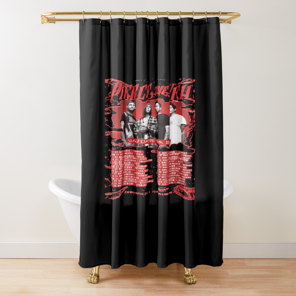 Pierce The Veil Uk Europe Tour 2016 Shower Curtain