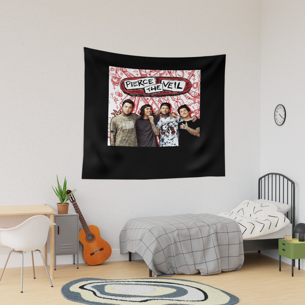 Hot Band Pierce The Veil Cute Tapestry