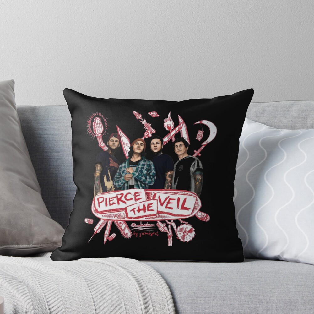 Hot Design Band Pierce The Veil Colorful Throw Pillow